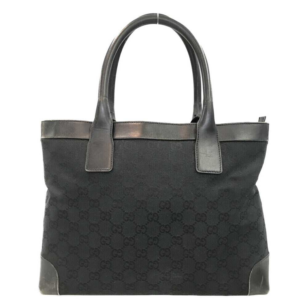 Gucci Bag Black GG Tote Canvas - Picture 2 of 6